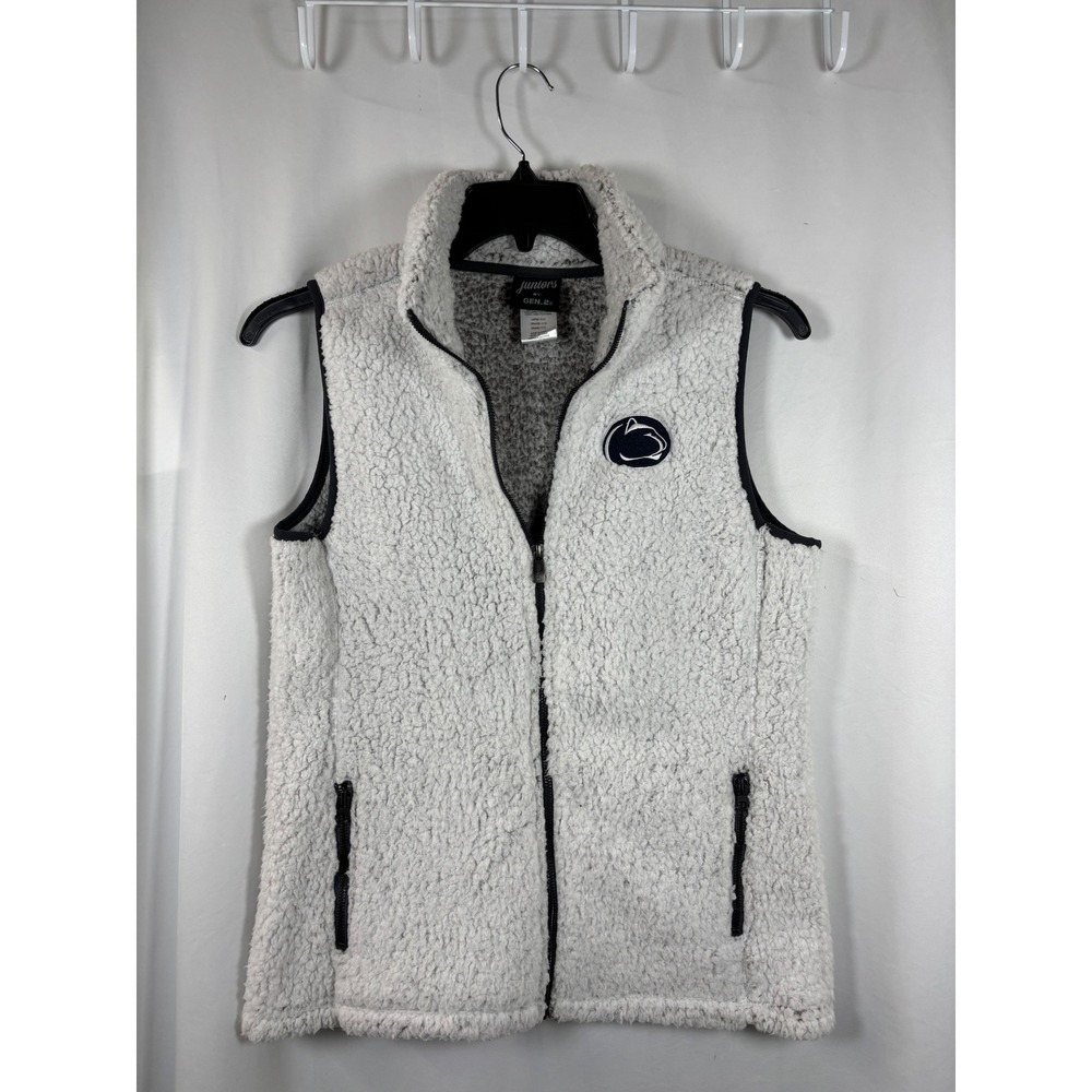 Penn State Nittany Lions Juniors Gen.2 Sherpa Fleece Full Zip Vest Gray Large‎